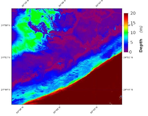 Figure 4: resulting bathymetry map