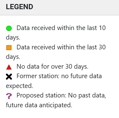 Legend IGS network