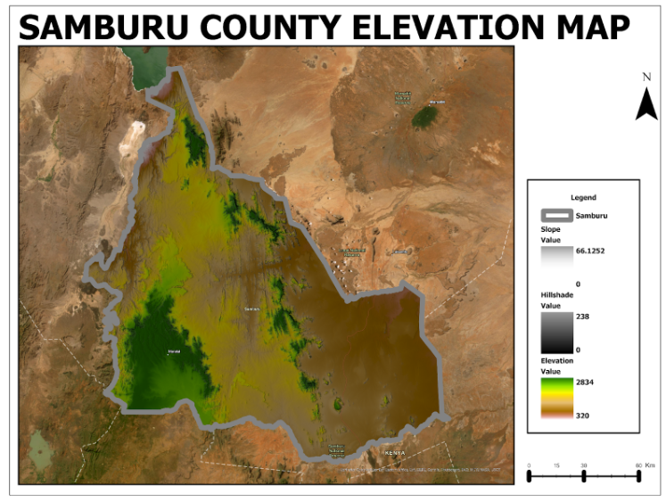 DEM in the Samburu County