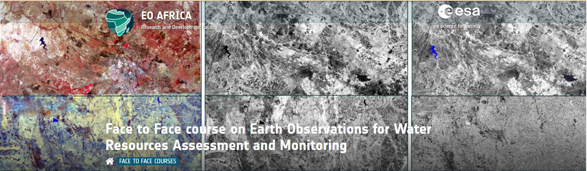 Face to Face course on Earth Observations for Water Resources Assessment and Monitoring