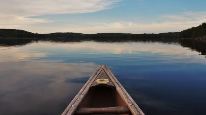 View from a kayak on Lake 239 at IISD Experimental Lakes Area. Photo: IISD Experimental Lakes Area