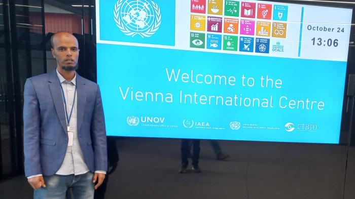 Photo of Nuredin Teshome Abegaz at the Vienna International Centre
