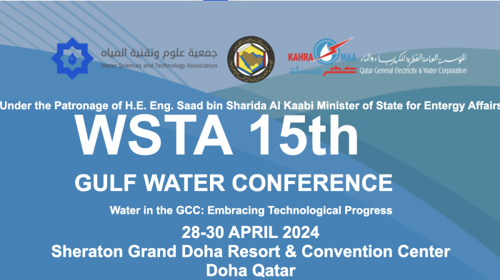Under the Patronage of H.E. Eng. Saad bin Sharida AI Kaabi Minister of State for Entergy Affairs WSTA 15th GULF WATER CONFERENCE Water in the GCC: Embracing Technological Progress 28-30 APRIL 2024 Sheraton Grand Doha Resort & Convention Center Doha Qatar
