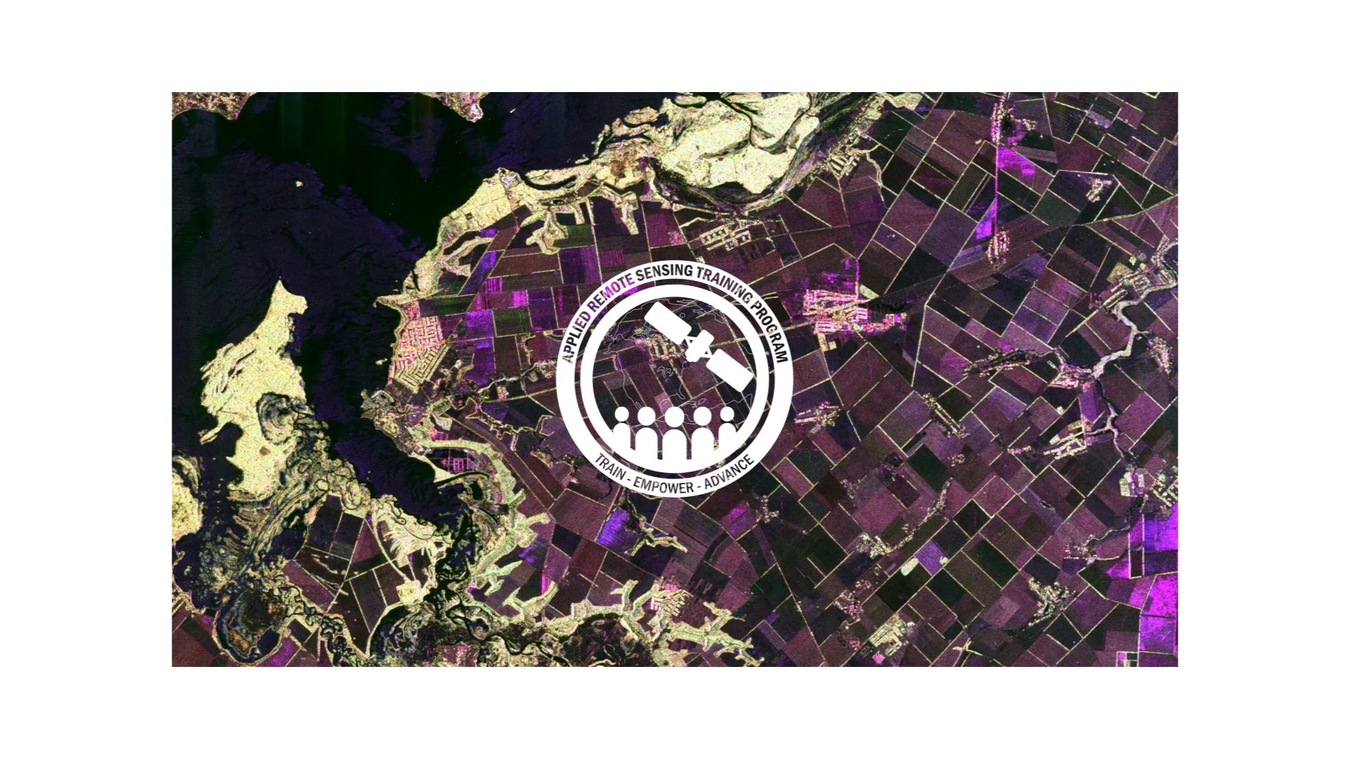 Training banner with satellite image