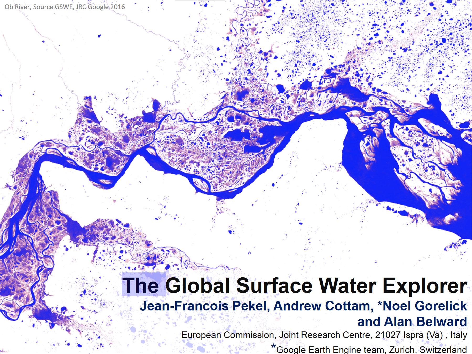 The Global Surface Water Explorer Presentation Cover