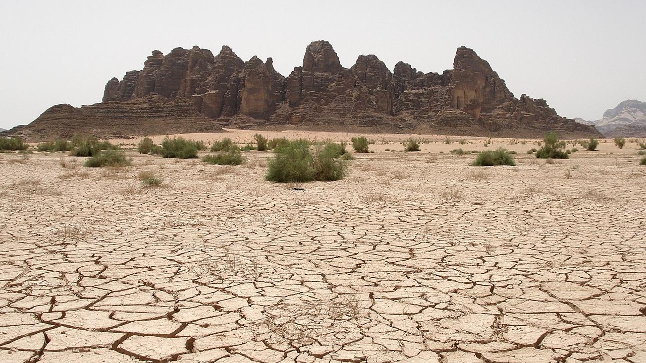 Arid landscape in Jordan