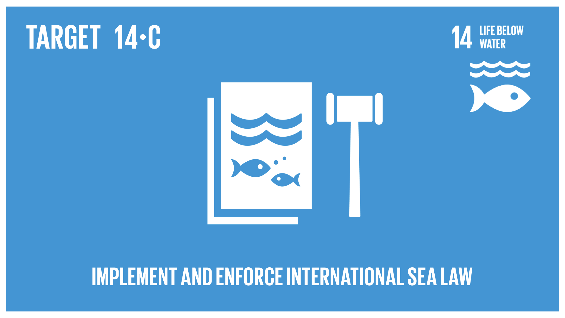 Graphic displaying the implementation and enforcement of international sea law 
